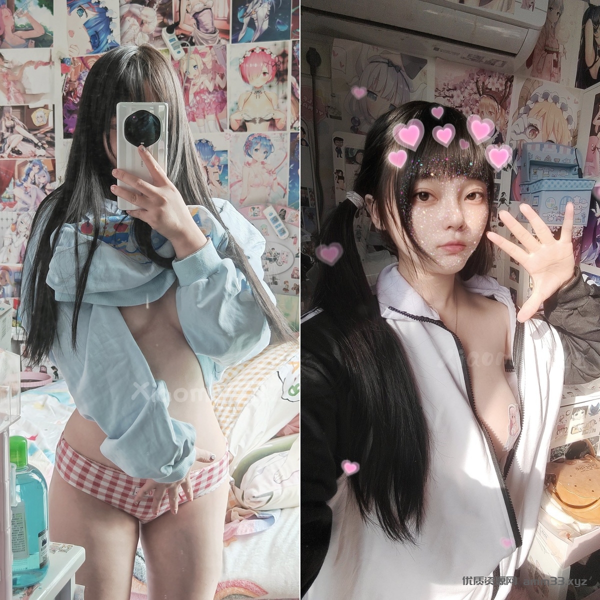 萝莉〖小埋长不高@Xiaomai522〗可爱私拍,奶油肌肤挺乳粉穴 在外是老师同学眼中的乖乖女 在家是小母狗